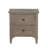 2-Drawer Nightstand With Round Bronze Pull Knobs