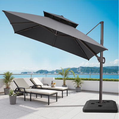 116'' Cantilever Umbrella, Counter Weights Base Included