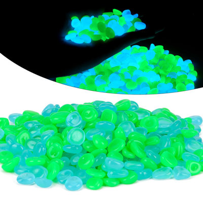 300 pièces de pierres lumineuses décoratives avec pierres de cailloux