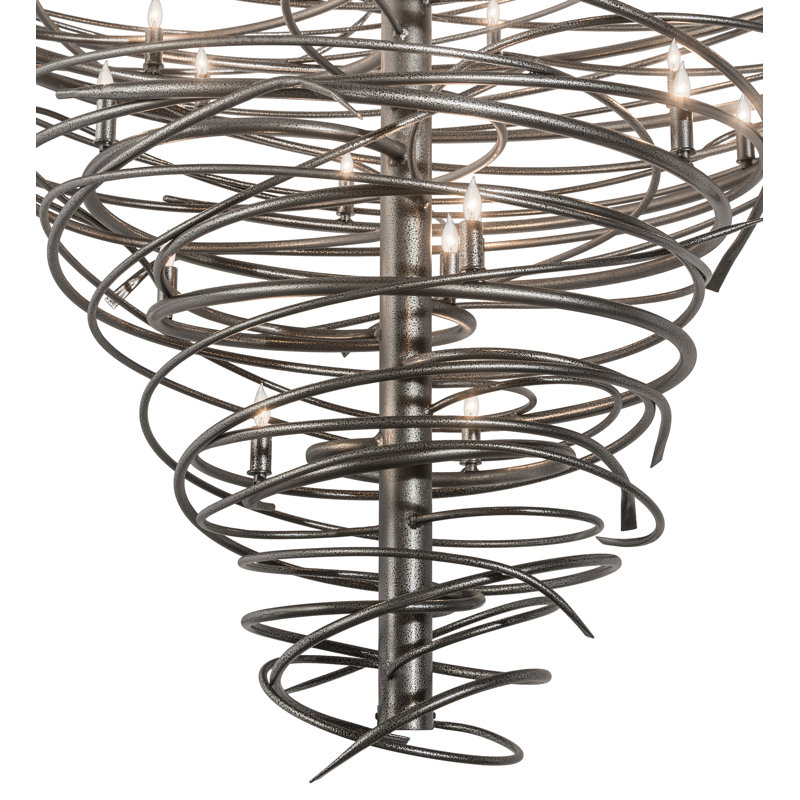 Cyclone 36 - Light Dimmable Geometric Chandelier