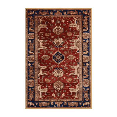 Machine Washable Persian Brown Area Rug