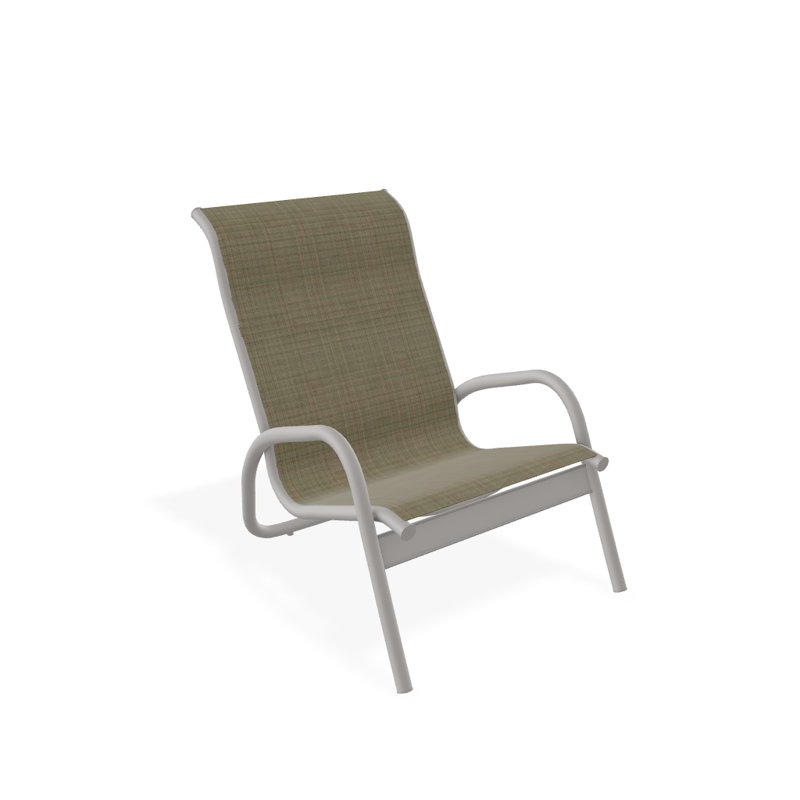 Gardenella Patio Chair, Elevation Stone, Warm Gray
