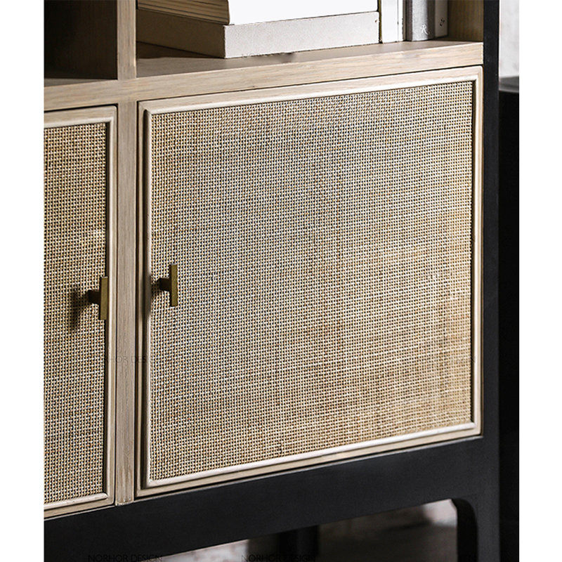 Vintage Arched Accent Cabinet Solid Wood Accent Cabinet