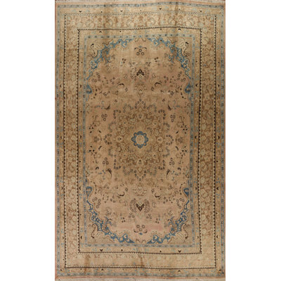 Tapis persan rétro en laine Mashad