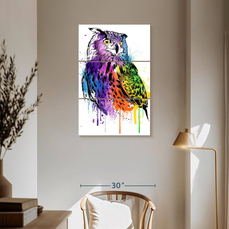 Chouette aquarelle