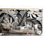 Black White Tropical Leaves Modern Botanical Luxury Pattern Wall Mural-135288108