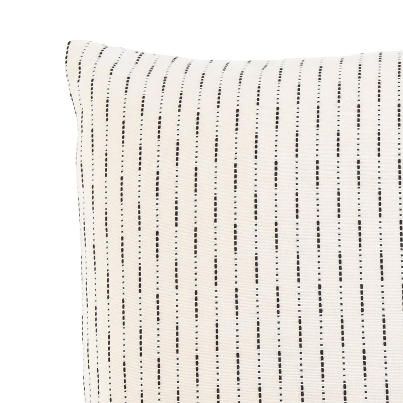 Coussin en coton, Blanc, 20 po x 20 po