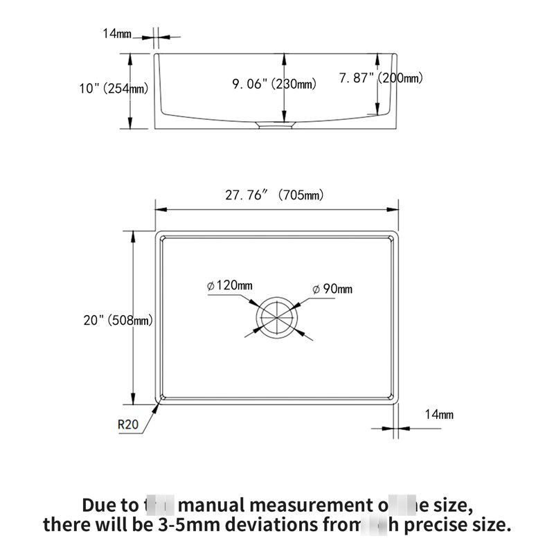 White 28 - Inch Ceramic Single Bowl Sink For Kitchen: Deep Bowls, Drain Assembly, Bottom Grid, 304 Stainless Steel Dish Basket Strainer, And Stain Kitchen With Bowl, Strainer: Heat Chip , Proof