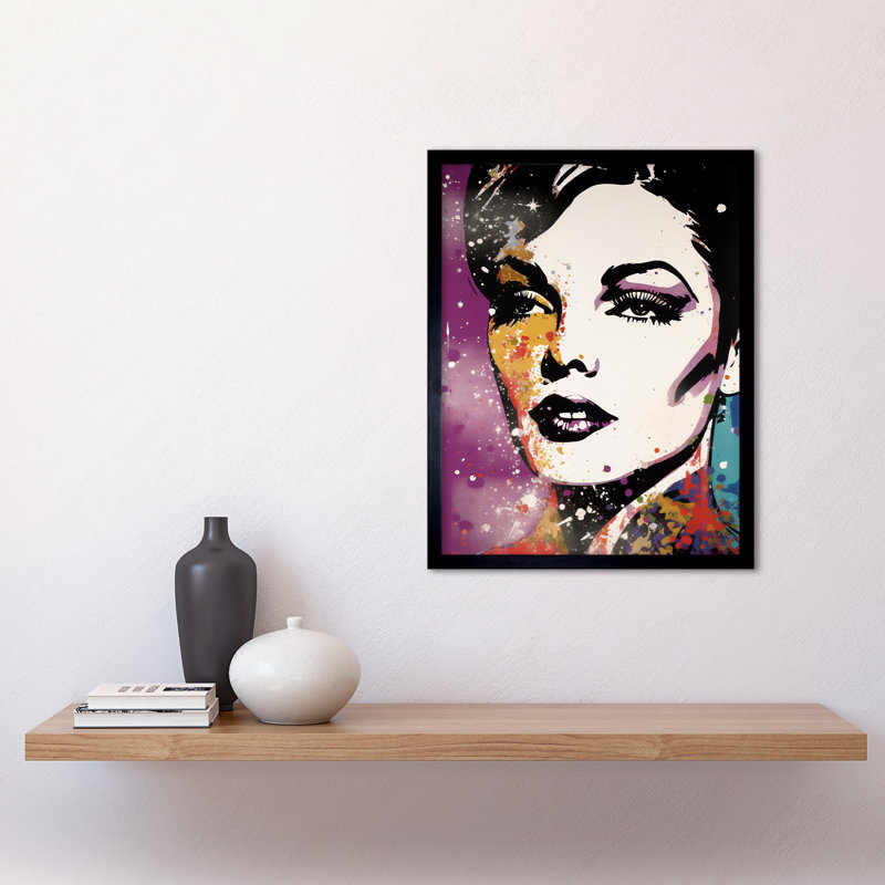 Laurena Female Glam Rock Sparkle - Single Picture Frame Print