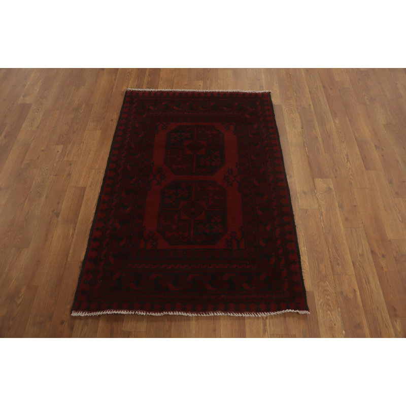 Tapis de vestibule oriental afghan Elephant