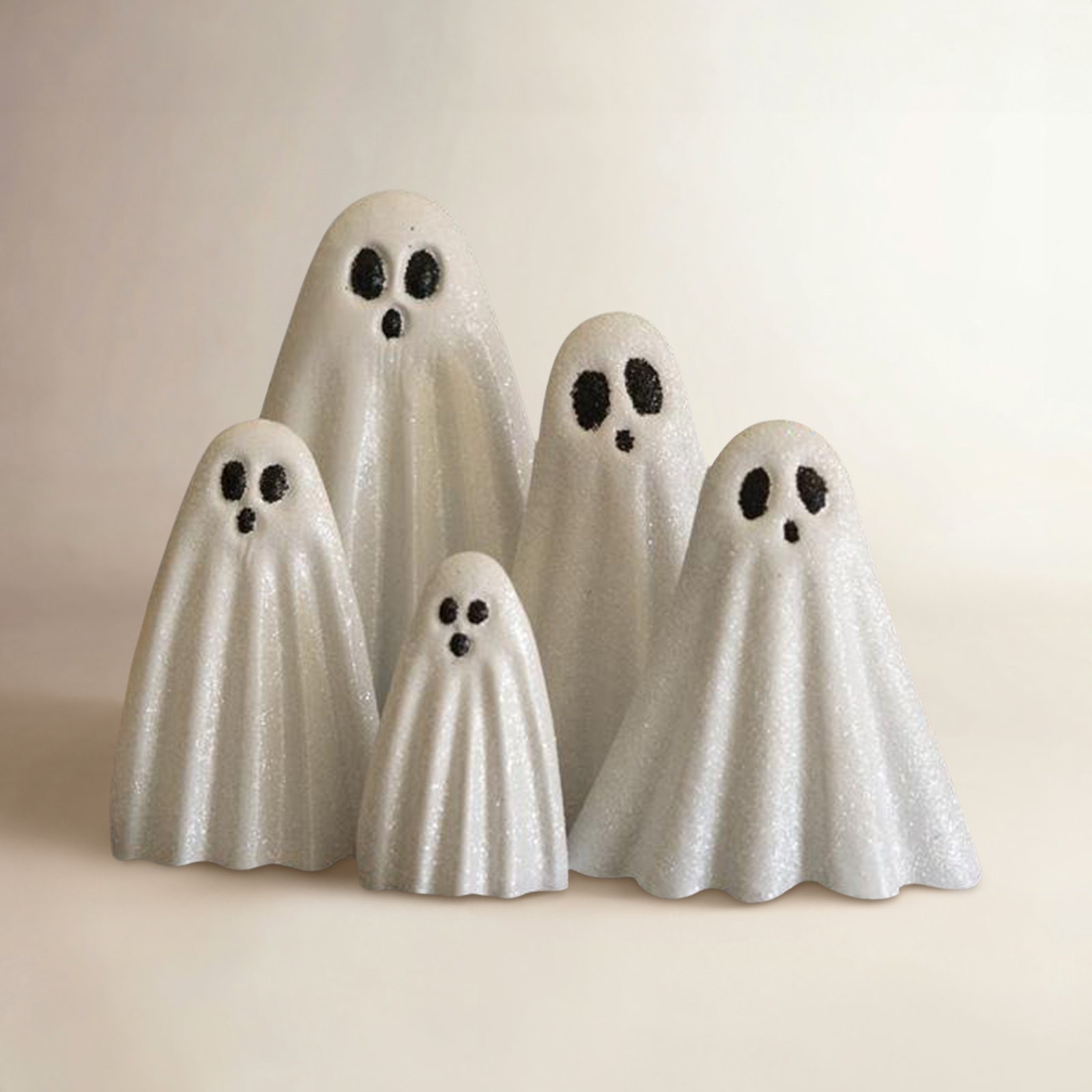 SET OF FIVE HALLOWEEN GHOSTS