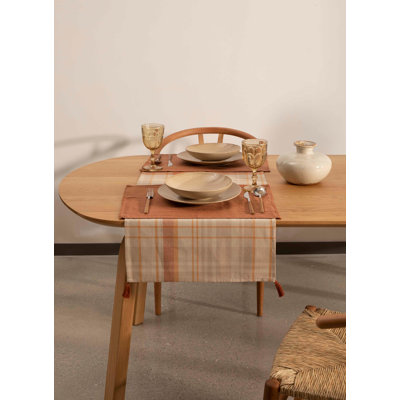 Plaid Table Runner - 150 Cm X 45 Cm