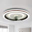 Ventilateur de plafond à profil ultra-bas 20 po Emmeram avec lumières DEL, télécommande et contrôle d'application