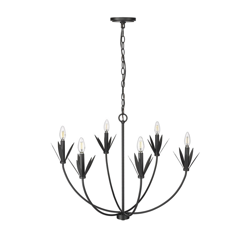 Primrose 6 - Light 30.5" Wide Candle Style Novelty Chandelier