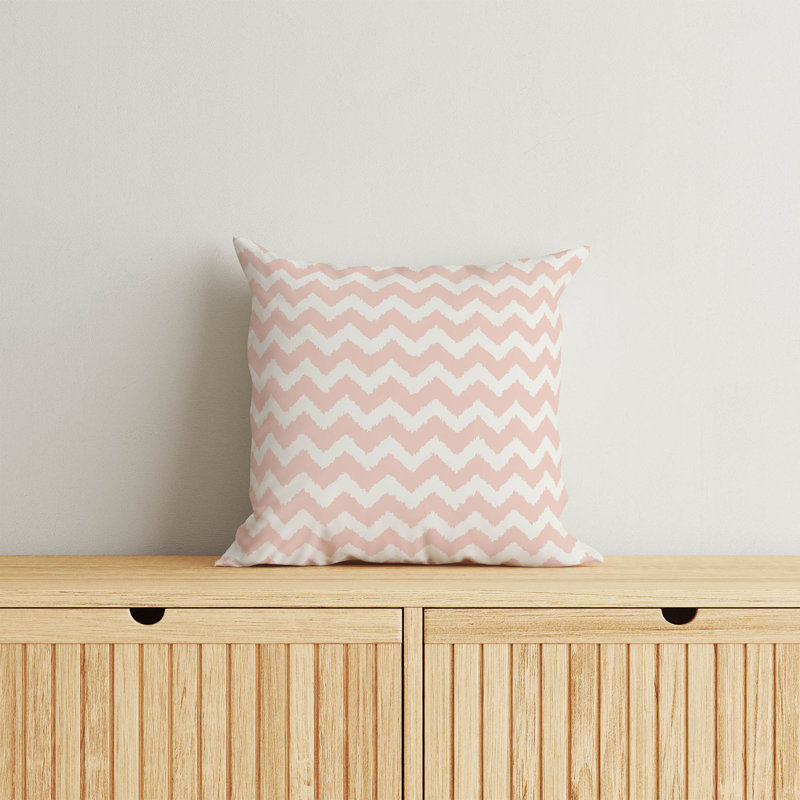 Coussin Chevy Tribal, Rose, H 20 po x l 20 po