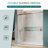 60" X 72" Double Sliding Doors with Double-handle towel rack and 1/4" Tempered Glass, Chrome-120019270