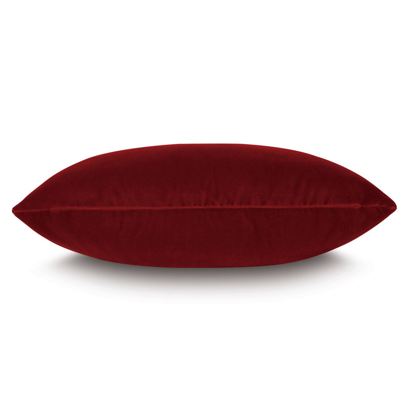 Uma Velvet Lumbar Pillow Cover & Insert, Scarlet