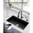 30 Inch Granite Kitchen Sink Undermount Single Bowl Drop-In Basin For RV Bar