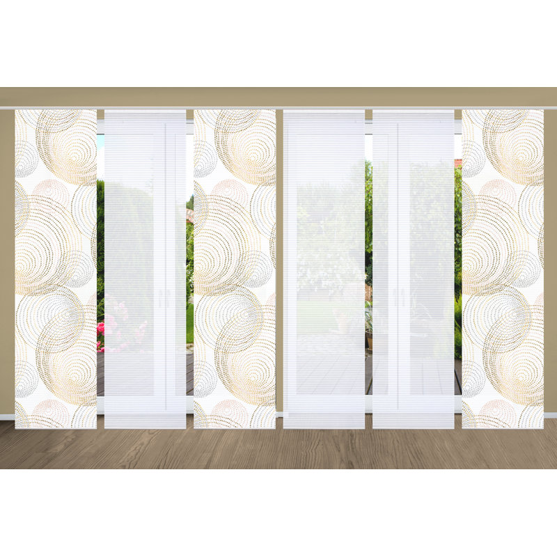 Semi Sheer Sliding Panel, Golden