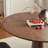 Brown Round Solid Wood Dining table-2139205381