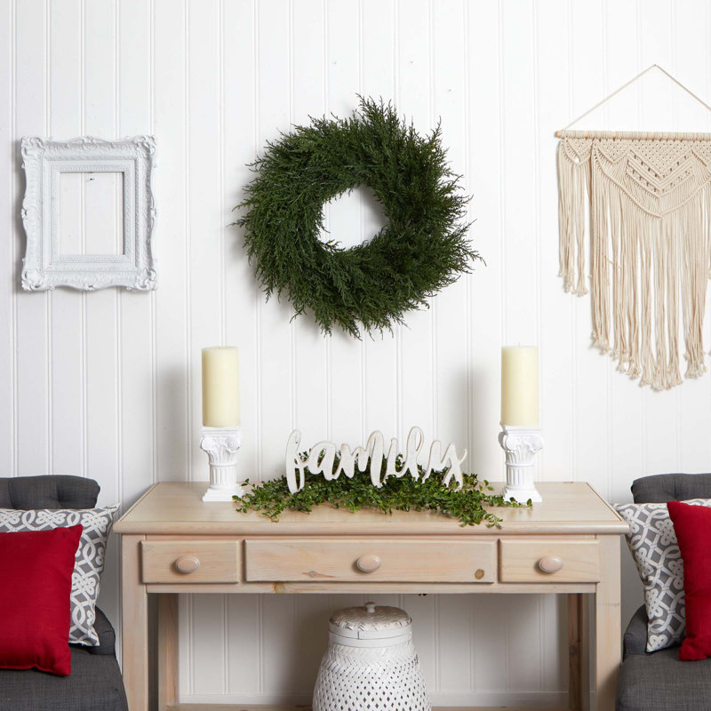 Faux Cedar 24'' Wreath