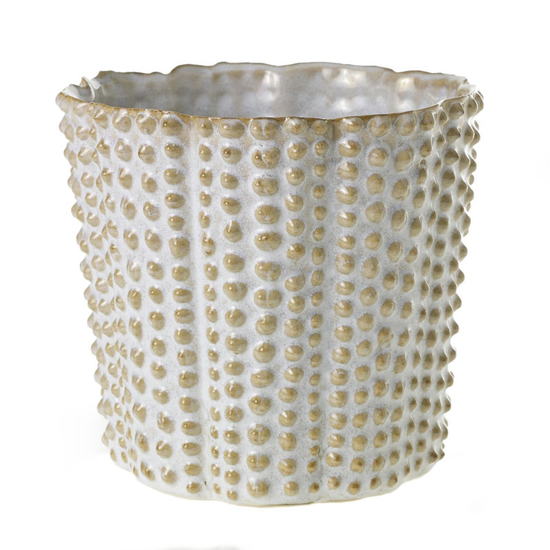 Pot de fleurs en céramique Tawnni, H 6,5 po x l 7 po x P 7 po