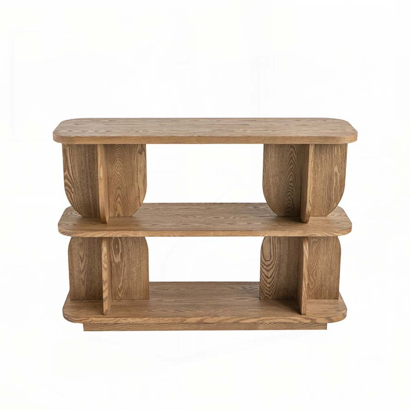 3-Tiered Wooden Shelf Console Table