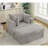 Boneless [New Arrived] 47.7'' Oversized Corduroy Chaise Longue with Ottoman, Deep Seat Reclining Chair Sofa, Comfy Thickened Upholstered Pad Chair, with Foot Stool, Oversize, Movable Ottoman-1903708335