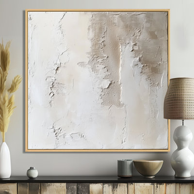 Soft Plaster Layers II - beige, impression sur toile