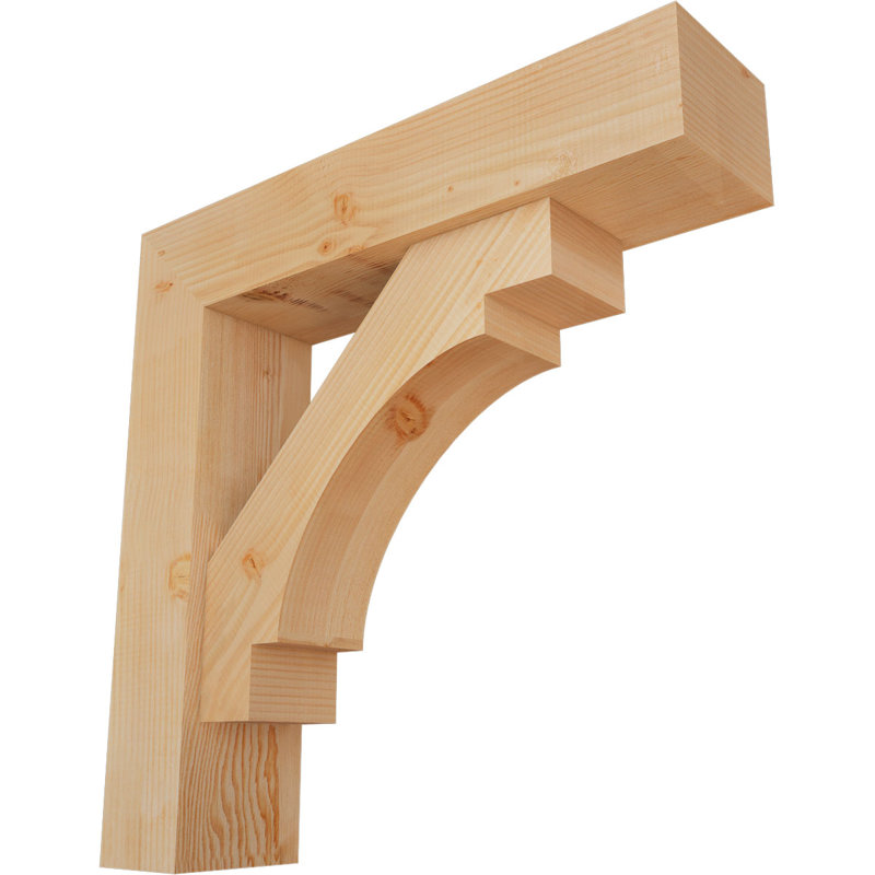 Support Merced Block avec support décalé, 32 x 32, Sapin Douglas de l 7 1/2 (lisse)
