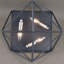 Plafonnier encastré géométrique 15 po 3 lumières Dayse