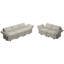 Canapé modulaire en velours Teangela-825610766