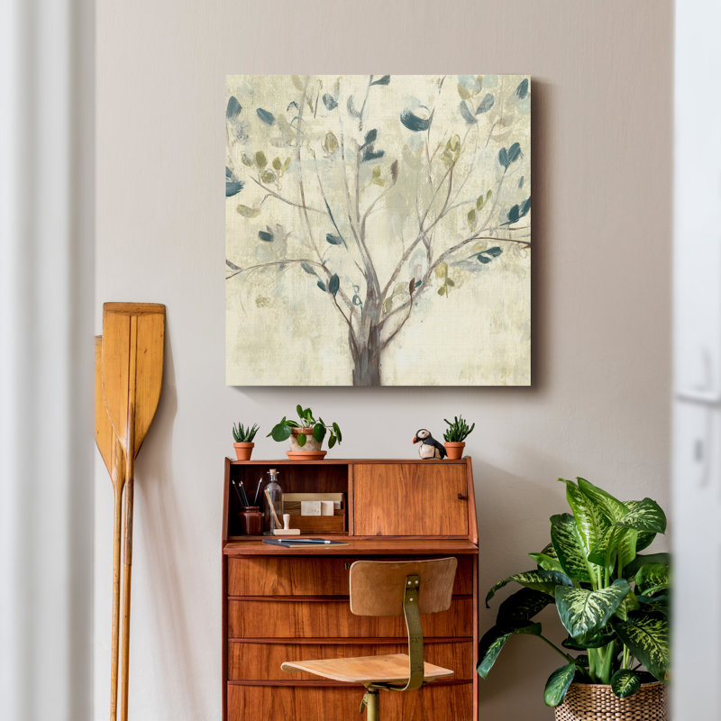 «Trees of Blue I», reproduction sur toile, H 32 po x l 32 po x P 1,5 po