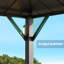 Rowan 10' X 10' Double  Hard Top Outdoor Patio Gazebo With Solar Self Powered LED Lights Per Post, Pavillian Roof
