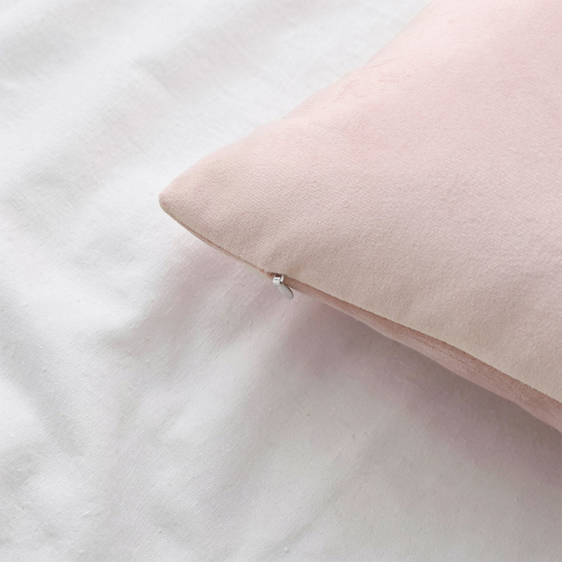 Ensemble de housses de coussins décoratifs en velours doux pour canapé, canapé, lit et salon, Rose clair, Housse de coussin