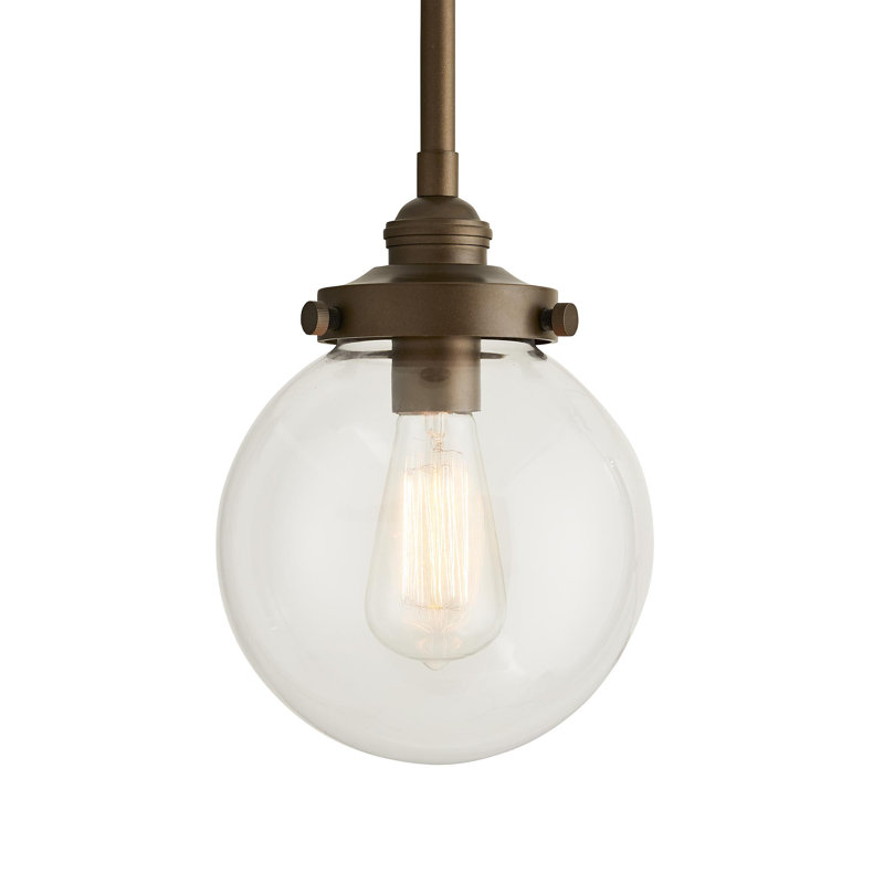 Reeves 1 - Light LED Outdoor Pendant, Aged Brass