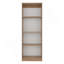Bibliothèque Verdi, 5 tablettes, bois manufacturé Macadamia / blanc-52730580
