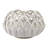Ceramic Planter Lattice Design Fauna-Inspired Home And Garden Decor - 7" White
