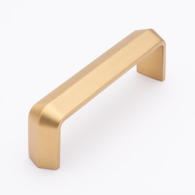 Eternity 4" Center to Center Satin Brass Decorative Cabinet Hardware Bar Pull