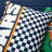 Xenia Navy Microfiber Reversible 4 Piece Quilt Set-297137025-297137030