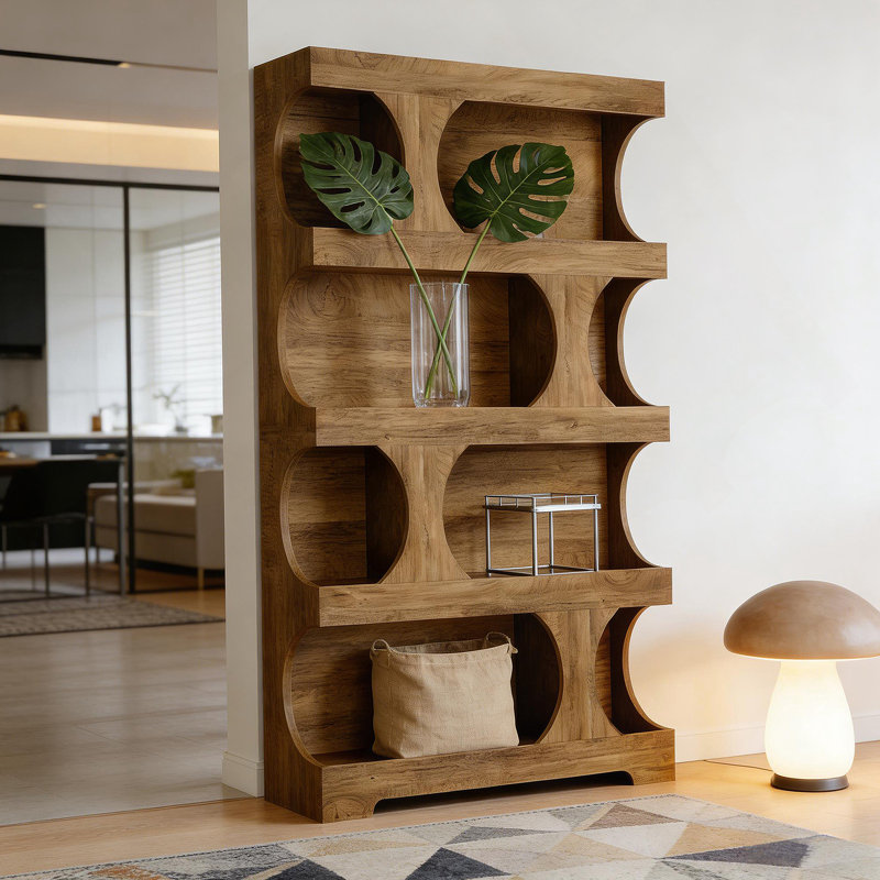 Practical Display Shelves,Bookshelf,S-Shaped Storage Bookcase