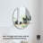 Flat Wall Mirror with Shelves
