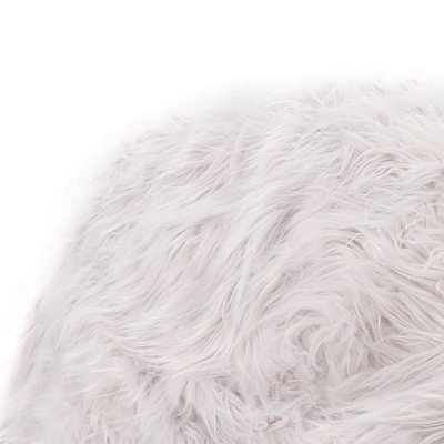 Mahin Rounded Faux Fur Bean Bag