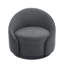 Fauteuil demi-tonneau pivotant rembourré Aunna-189368899