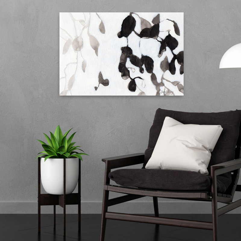 Contemporary Art Abstract Organic Peaceful Plant Tree Wall Art by Janel Bragg - Wrapped Canvas Print, 40.64 cm H x 60.96 cm W