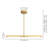 Zuno 1 - Light Minimalist LED Kitchen Island Linear Pendant-1279874678