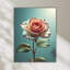 Art mural en verre rose rose-131230106