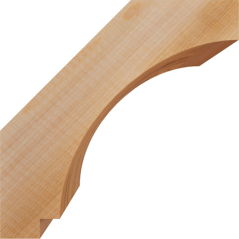 Attelle de genou lisse Imperial, l 3 1/2 po x P 8 po x H 8 po, Cèdre rouge, Lisse, H 8 po x l 3,5 po x P 8 po