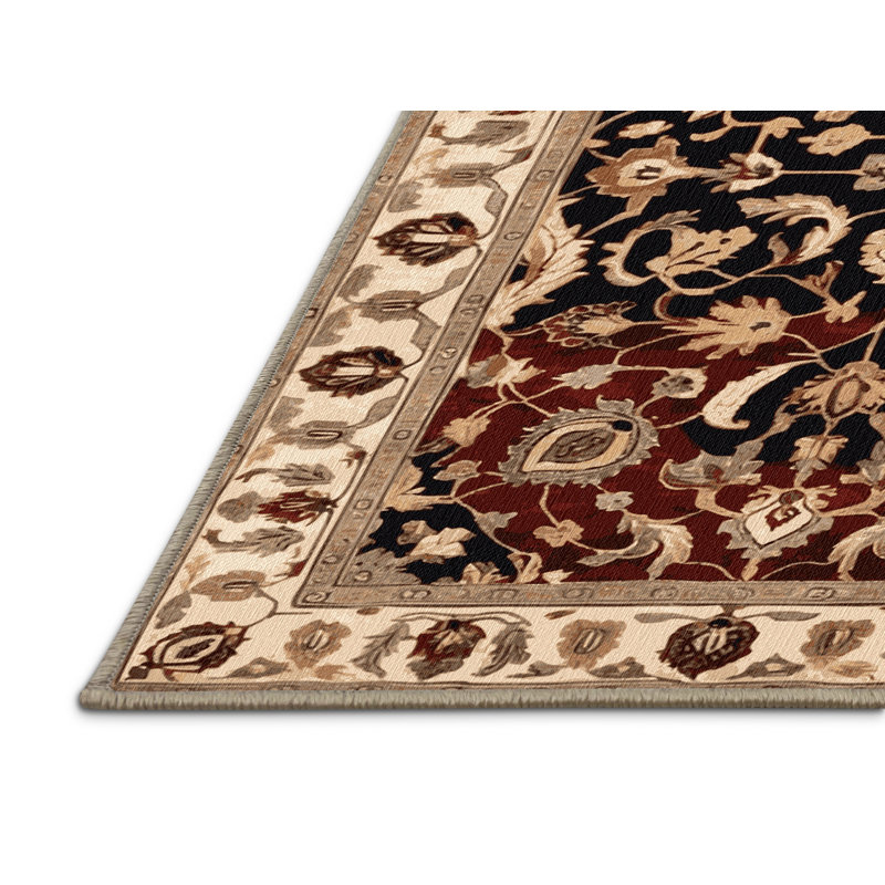 Tapis brun lavable à la machine, Carré 3 pi