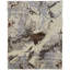 Helper Wool Abstract Area Rug in Ivory-1350806267